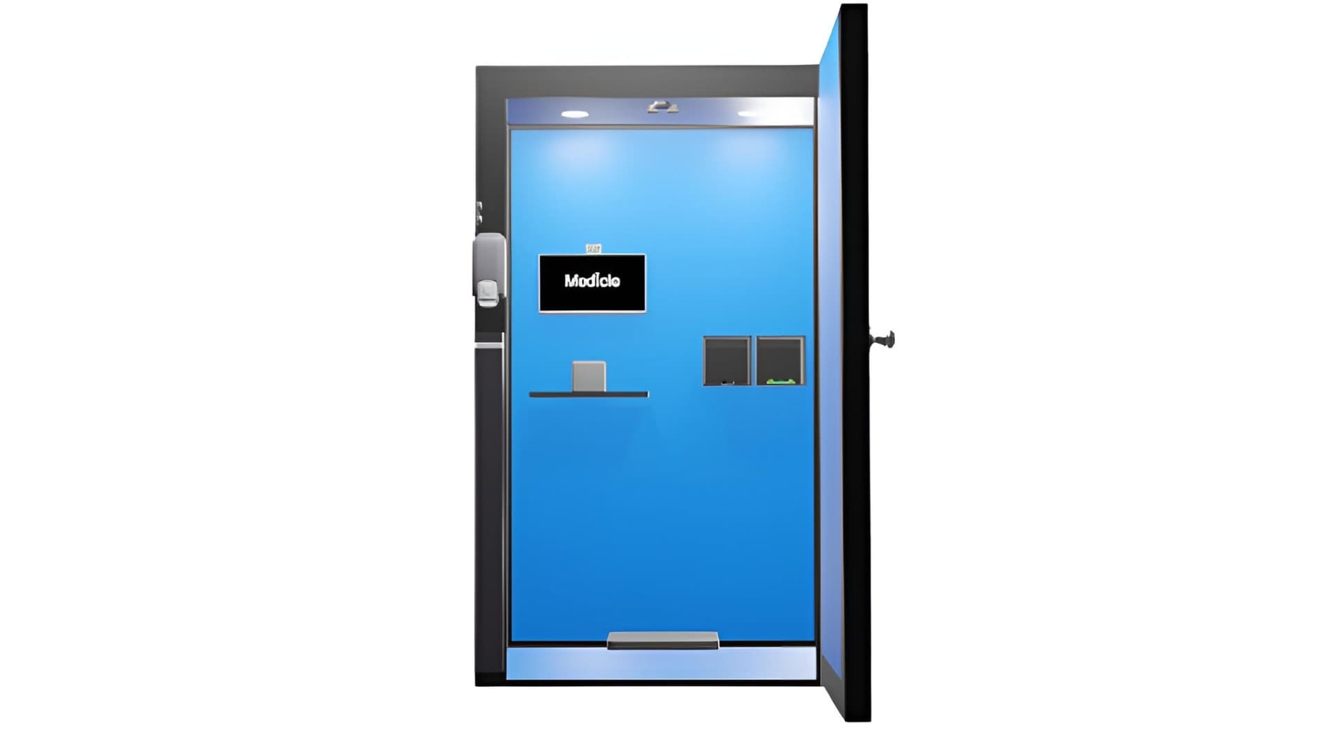 Medicle — vitals-monitoring health cubicle concept render